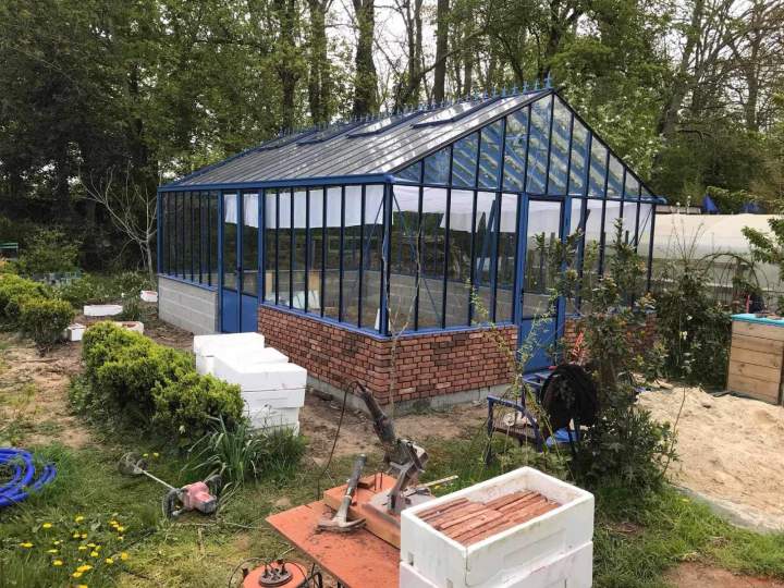 Travaux verriere et briquettes près d'Abbeville