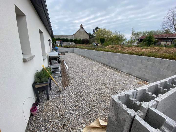 Création de clôture en parpaings près d'Abbeville