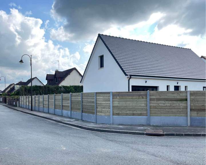 Aménagement clôture maison près d'Abbeville