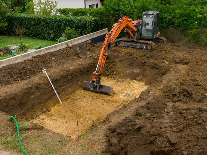 Travaux de terrassement près d'Abbeville